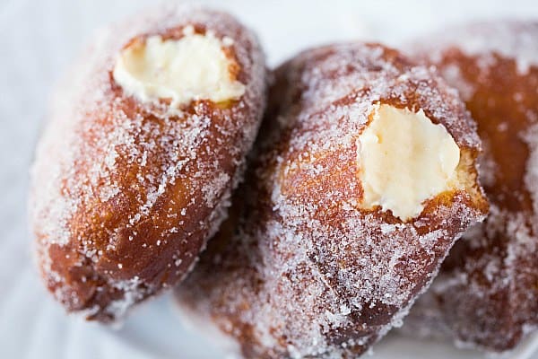 Vanilla Cream-Filled Doughnuts