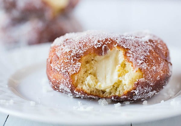 Vanilla Cream Filled Doughnuts Brown Eyed Baker