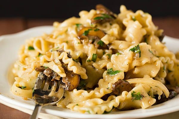 Creamy Mushroom-Fontina Pasta