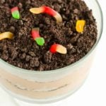 Dirt Dessert - The classic! A trifle bowl filled with layers of crushed Oreos and chocolate mousse.