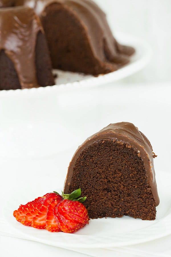 Chocolate Bundt Cake with Chocolate Fudge Icing