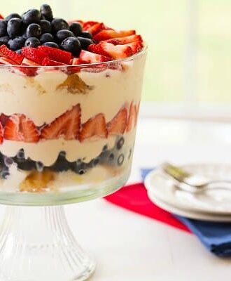 Red, White & Blue Berry Trifle by Brown Eyed Baker :: www.browneyedbaker.com