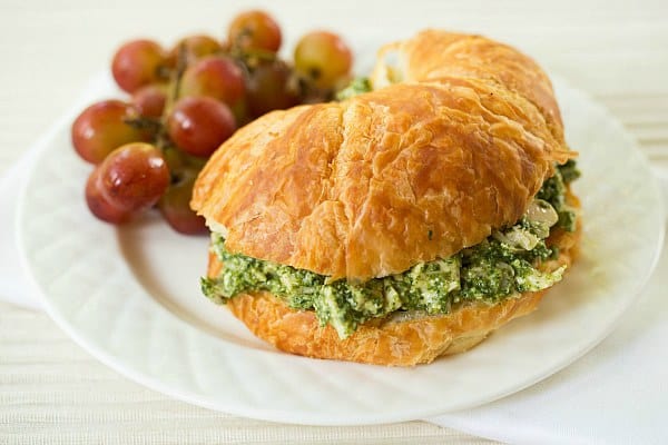 Pesto Chicken Salad by Brown Eyed Baker :: www.browneyedbaker.com