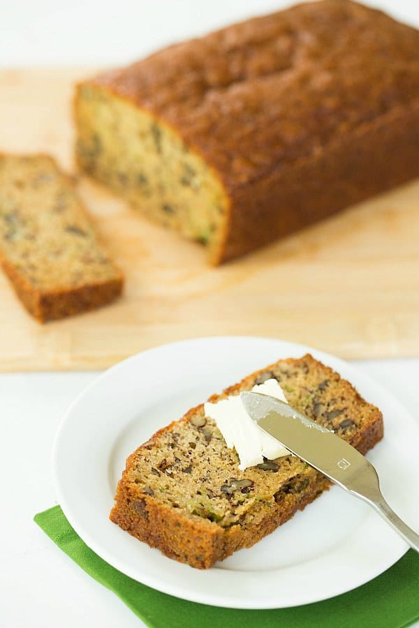 Zucchini-Banana Bread Recipe by @browneyedbaker :: www.browneyedbaker.com