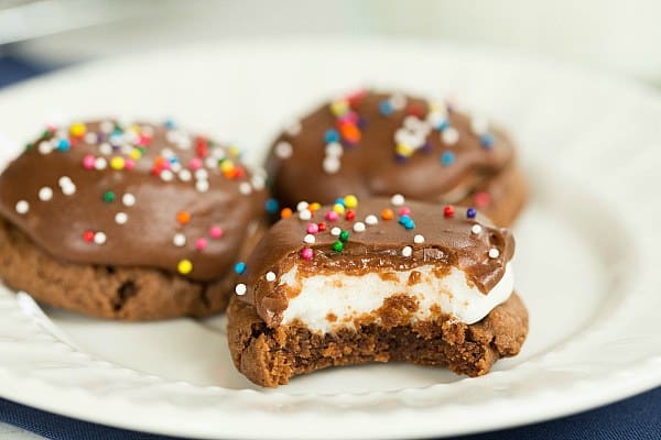 Chocolate Marshmallow Cookies by @browneyedbaker :: www.browneyedbaker.com