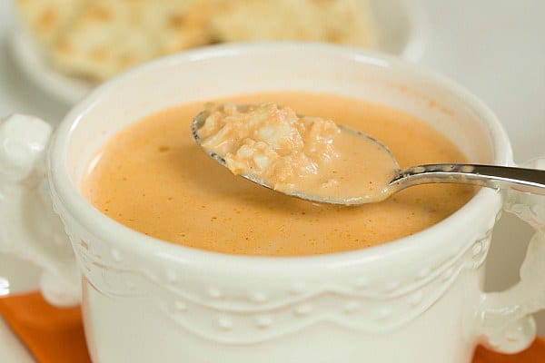 Crab Bisque Recipe by @browneyedbaker :: www.browneyedbaker.com