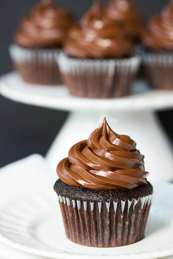 Ultimate Chocolate Cupcakes - The best moist chocolate cupcakes recipe made from scratch! | browneyedbaker.com