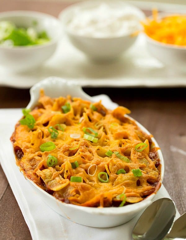 Frito Pie Recipe by @browneyedbaker :: www.browneyedbaker.com