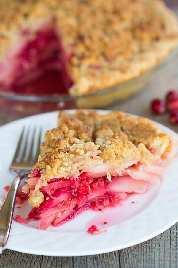 Cranberry-Ginger Pear Pie - Brown Eyed Baker