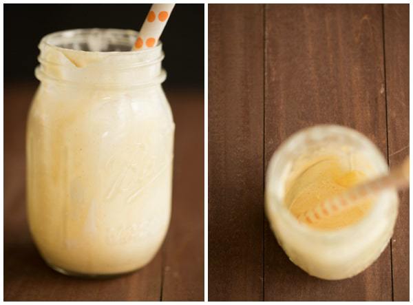 Fluffernutter Milkshake | browneyedbaker.com #recipe