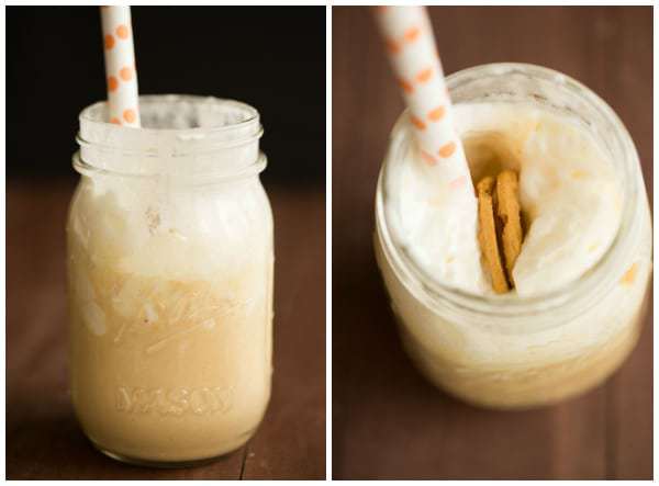 Fluffernutter Milkshake | browneyedbaker.com #recipe