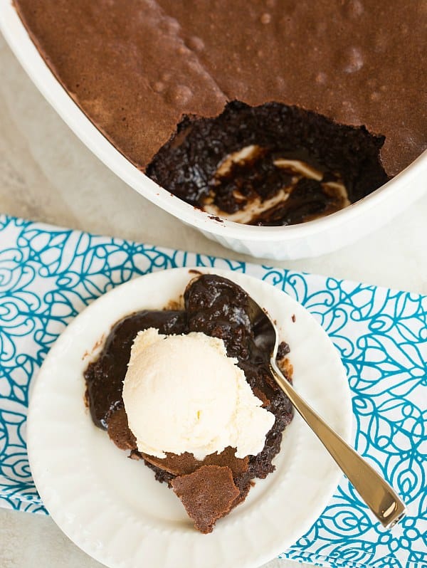 Brownie Pudding | browneyedbaker.com #recipe