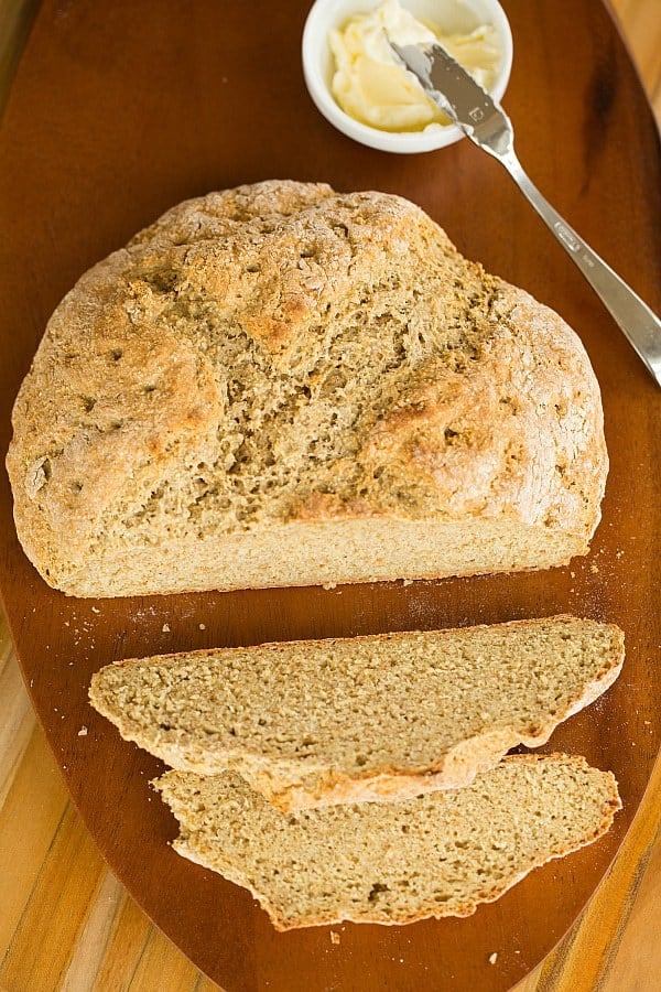 Rye Soda Bread | browneyedbaker.com #recipe #StPatricksDay