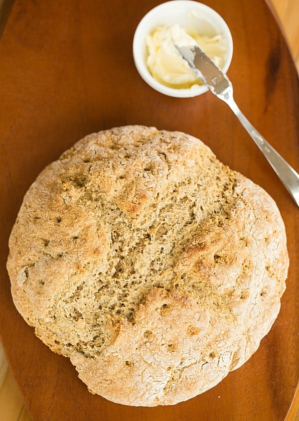 Rye Soda Bread | browneyedbaker.com #recipe #StPatricksDay