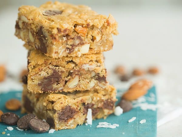 Almond Joy Cookie Bars | browneyedbaker.com #recipe