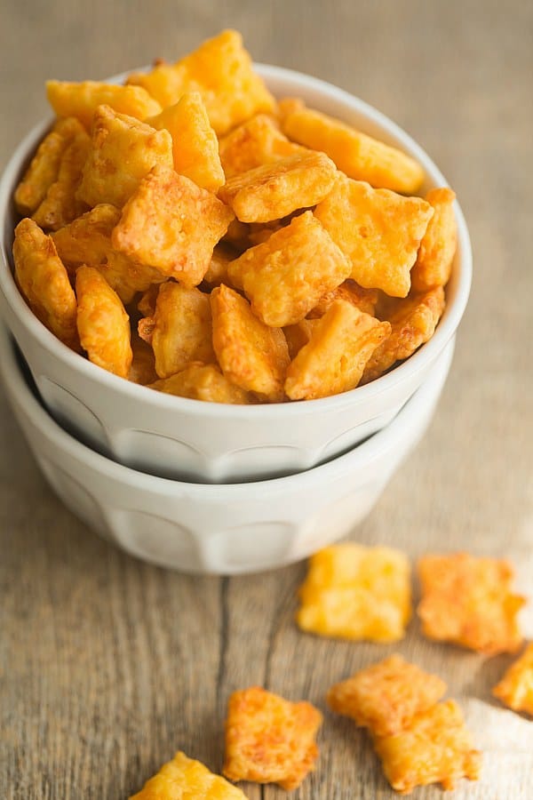 Homemade Cheez-Its | browneyedbaker.com #recipe #diy