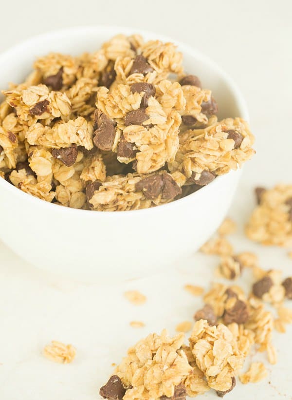 Chocolate Chip Granola | browneyedbaker.com #recipe