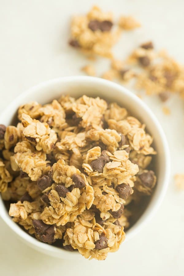 Chocolate Chip Granola | browneyedbaker.com #recipe