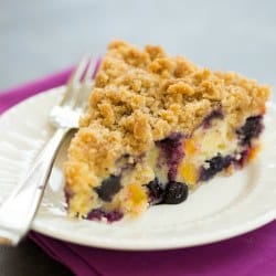 Blueberry and Peach Coffee Cake-image