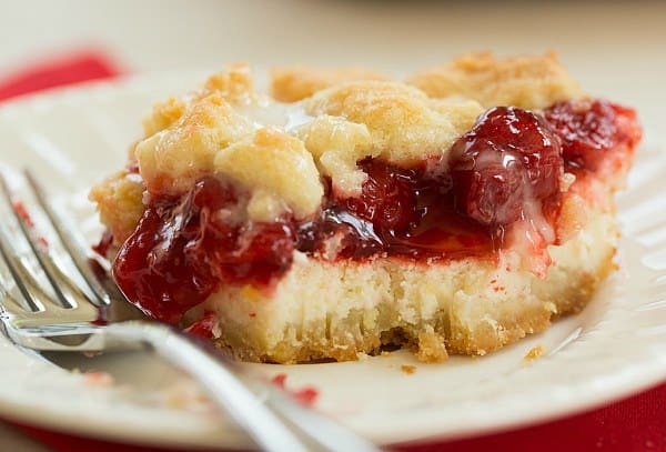 Cream Cheese Cherry Pie Crumb Bars Brown Eyed Baker