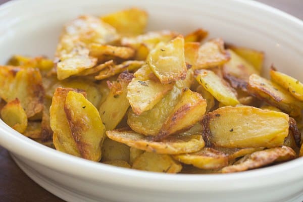 My grandma's legendary Sunday roasted potatoes | browneyedbaker.com #recipe
