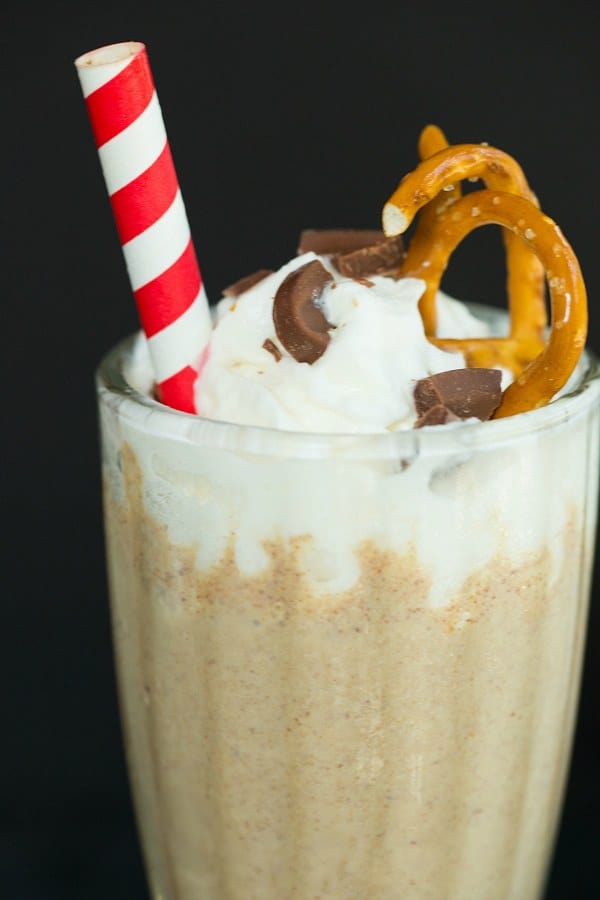 Chubby Hubby Milkshake | browneyedbaker.com #recipe