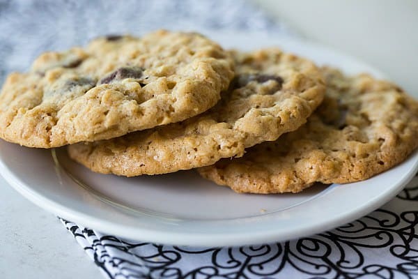 Oatmeal-Dark Chocolate & Coconut Cookies | browneyedbaker.com #recipe