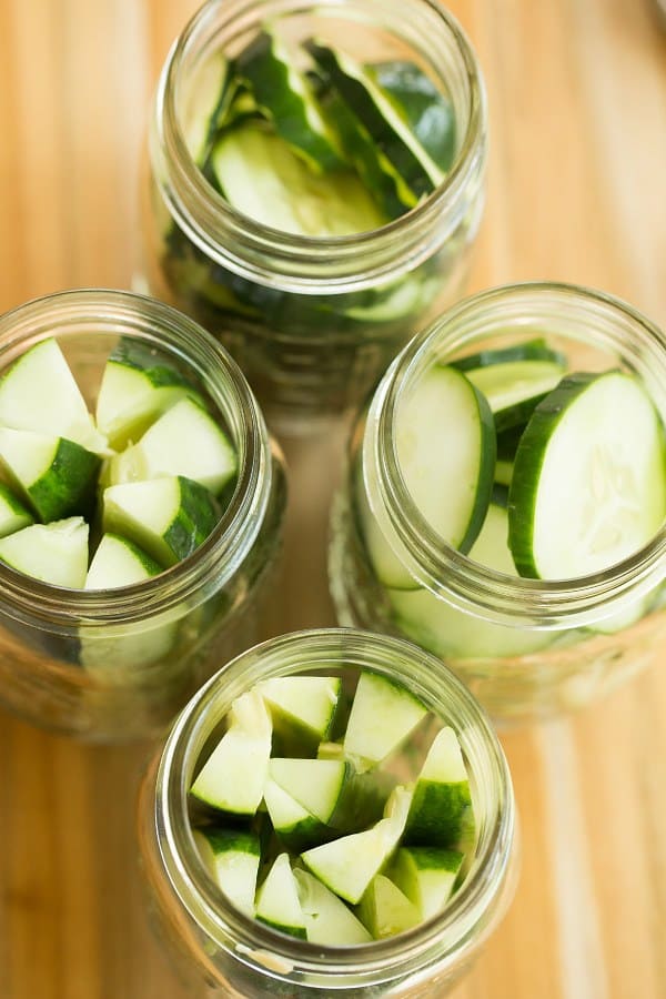 Quick & Easy Refrigerator Dill Pickles | browneyedbaker.com #recipe #summer #canning