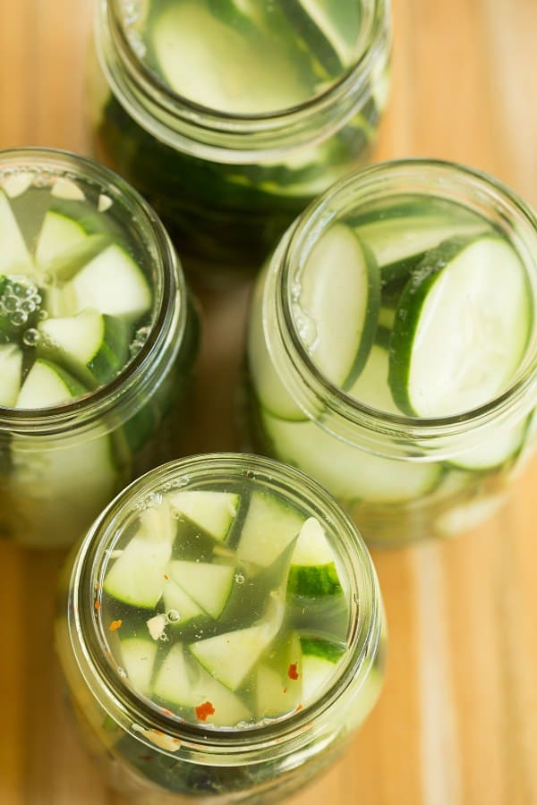 Quick & Easy Refrigerator Dill Pickles | browneyedbaker.com #recipe #summer #canning
