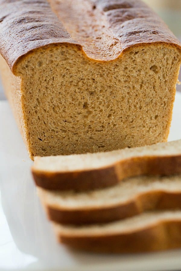 Whole Wheat Sandwich Bread | browneyedbaker.com #recipe #baking