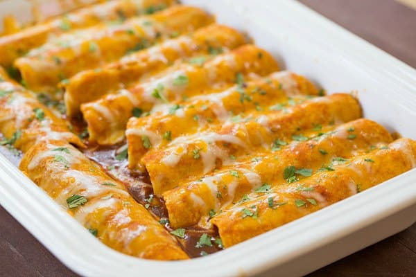 Beef Enchiladas | browneyedbaker.com #recipe #mexican