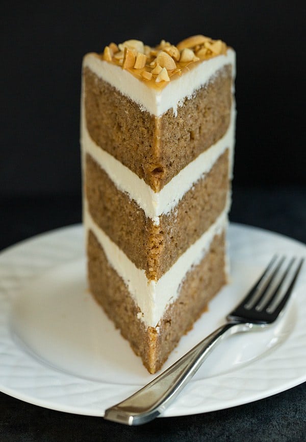 Salted Caramel Apple Cake | browneyedbaker.com #recipe #dessert