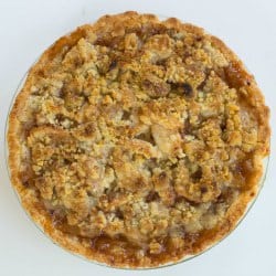 Maple-Apple Pie with Walnut Crumble Topping-image