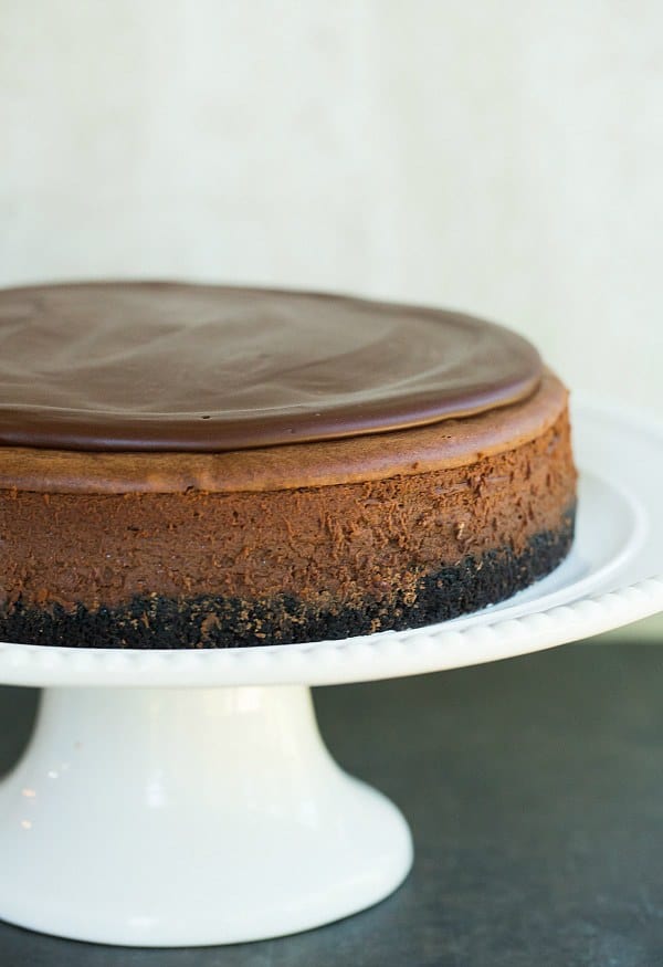 Chocolate Cheesecake | browneyedbaker.com #recipe