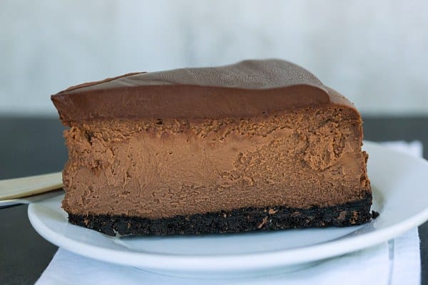 Chocolate Cheesecake | browneyedbaker.com #recipe