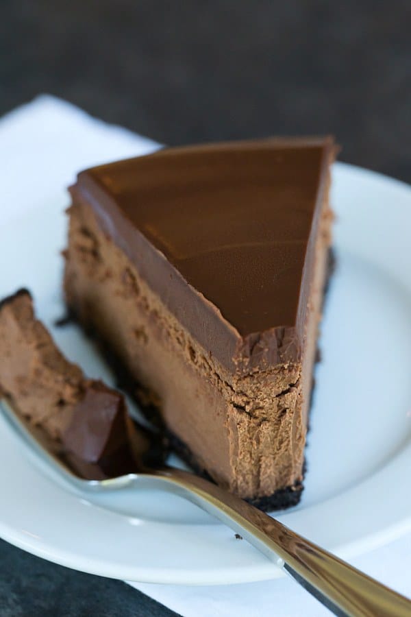 Chocolate Cheesecake | browneyedbaker.com #recipe