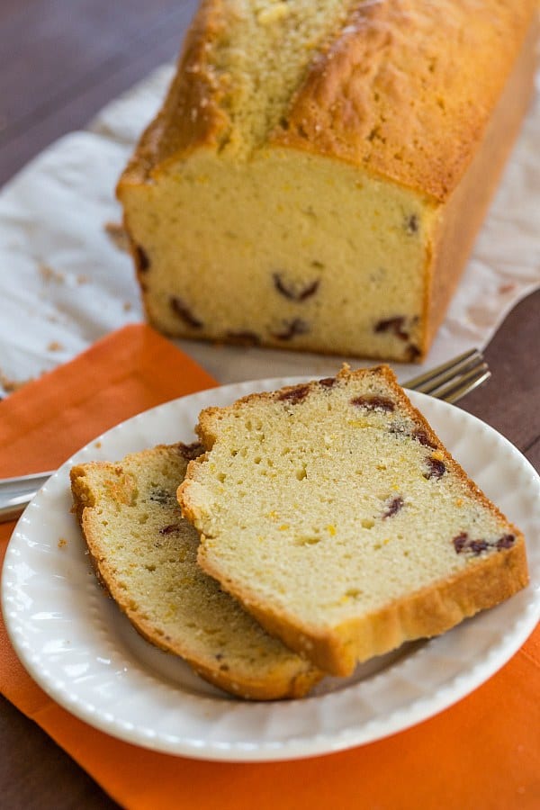 Cranberry Orange Bread - More crumb cake than bread, this is a perfect treat to have on hand for the holidays! | browneyedbaker.com