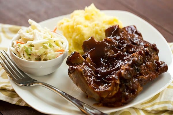 Crock-Pot BBQ Ribs - The easiest, most flavorful ribs you'll ever make at home! | browneyedbaker.com #slowcooker #recipe
