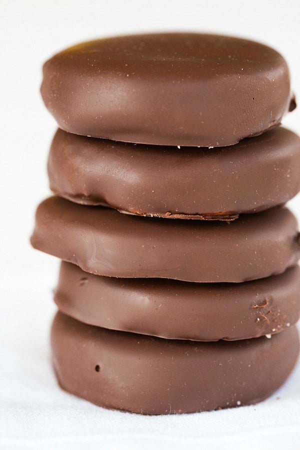 Homemade York Peppermint Patties - So easy to make and tastes EXACTLY like the original! | browneyedbaker.com
