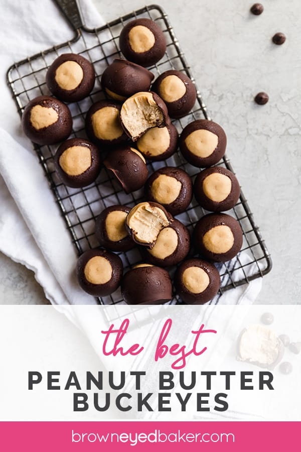 Peanut Butter Buckeyes Recipe Brown Eyed Baker