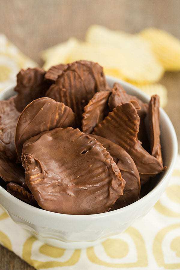 Chocolate-Covered Potato Chips Recipe - The perfect combination of sweet and salty! | browneyedbaker.com