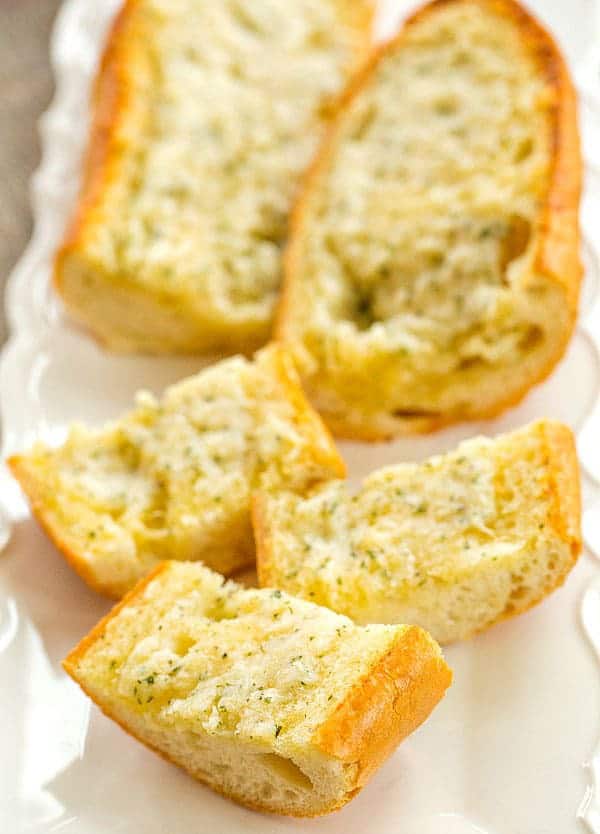 Homemade Cheesy Garlic Bread | browneyedbaker.com