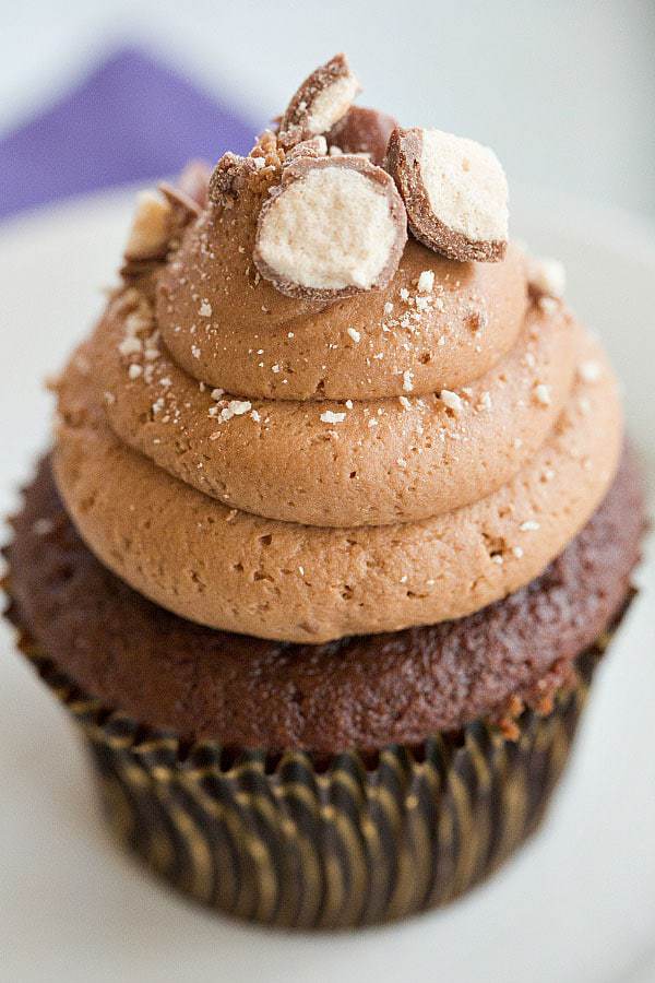 Malted Milk Chocolate Cupcakes Brown Eyed Baker