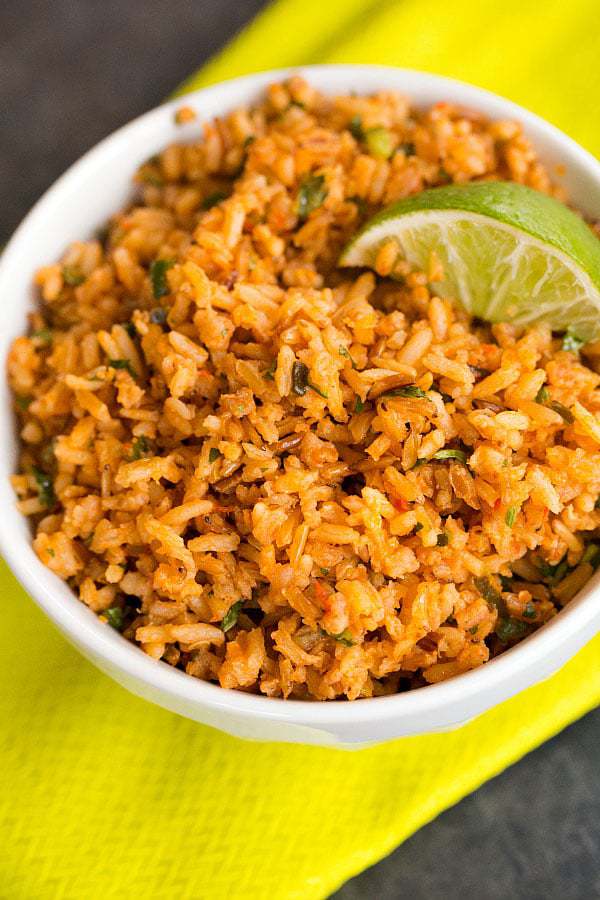 An easy authentic Mexican Rice recipe. | browneyedbaker.com