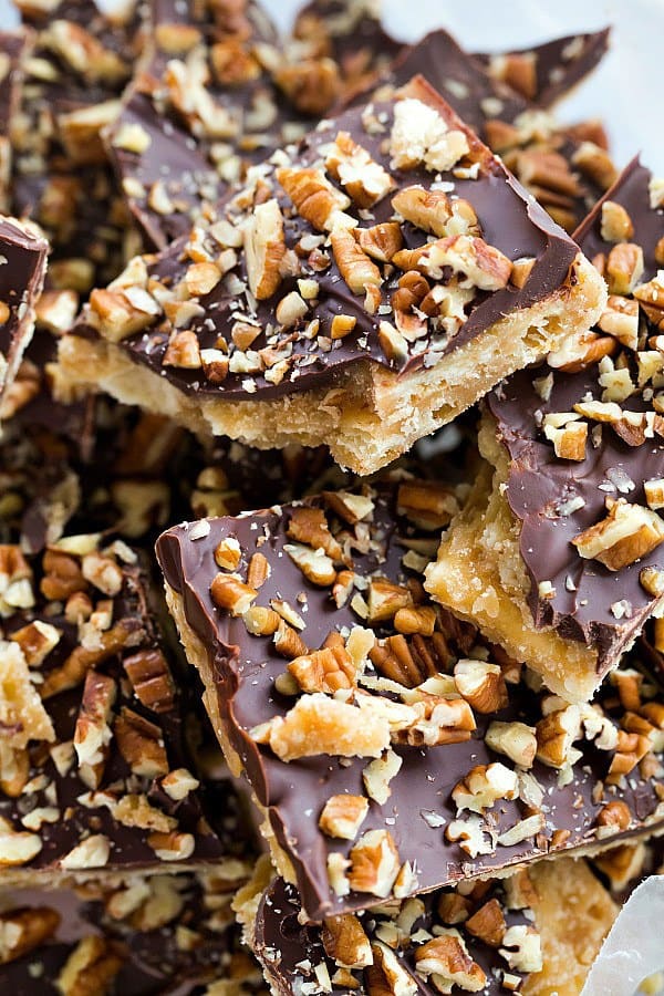 Saltine Toffee Candy With Pecans Brown Eyed Baker,Learn To Crochet Book