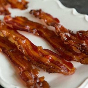 Bourbon-Brown Sugar Bacon | browneyedbaker.com