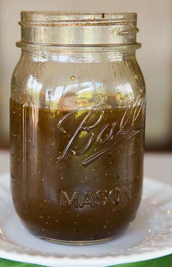 Honey-Balsamic Vinaigrette - A sweet and tangy easy vinaigrette that can keep indefinitely! | browneyedbaker.com