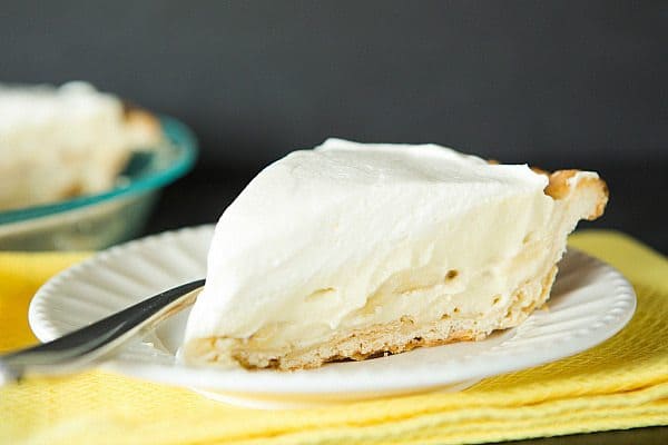Banana Cream Pie - The pastry cream is INFUSED with bananas for supreme flavor! | browneyedbaker.com