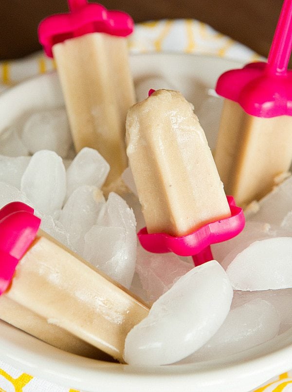 Banana Popsicles - Only four ingredients! | browneyedbaker.com