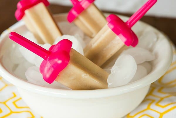 Banana Popsicles - Only four ingredients! | browneyedbaker.com